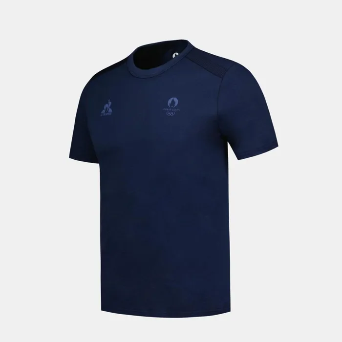 Men Le Coq Sportif Tshirts And Tops Paris 2024 TShirt Bleu Nuit Men Le Coq Sportif Tshirts And Tops Paris 2024 TShirt Bleu Nuit