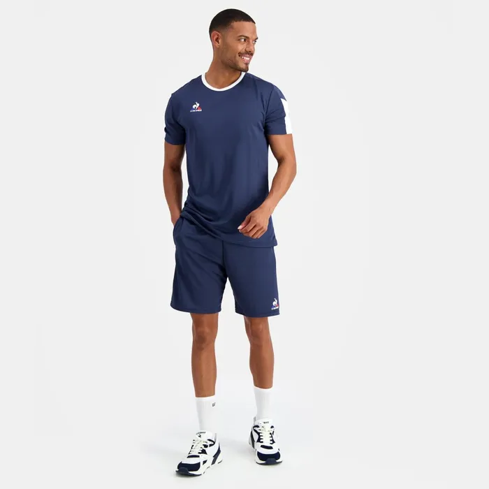 Men Le Coq Sportif Tshirts And Tops Training TShirt Dress Blues Men Le Coq Sportif Tshirts And Tops Training TShirt Dress Blues