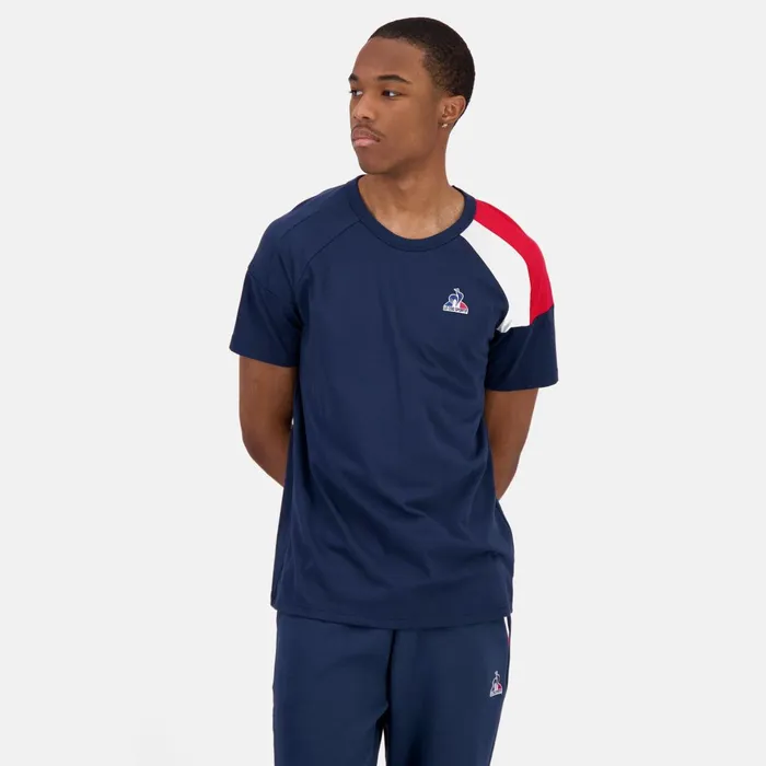 Men Le Coq Sportif Tshirts And Tops Tricolore Tshirt Homme Dress Blues
