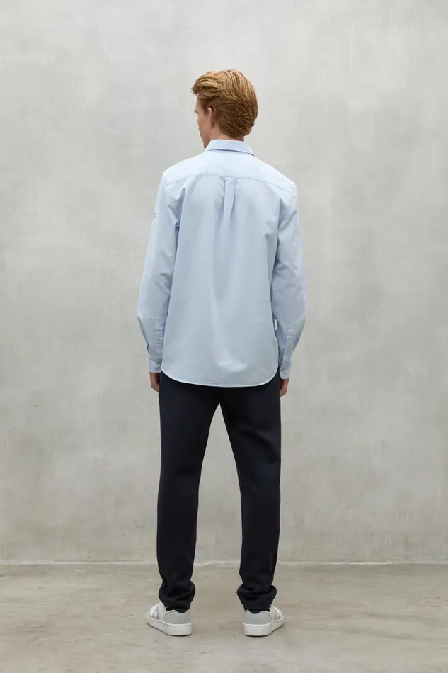Men Light Blue Antejo Shirt Ecoalf Shirts
