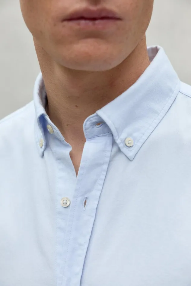 Men Light Blue Antejo Shirt Ecoalf Shirts
