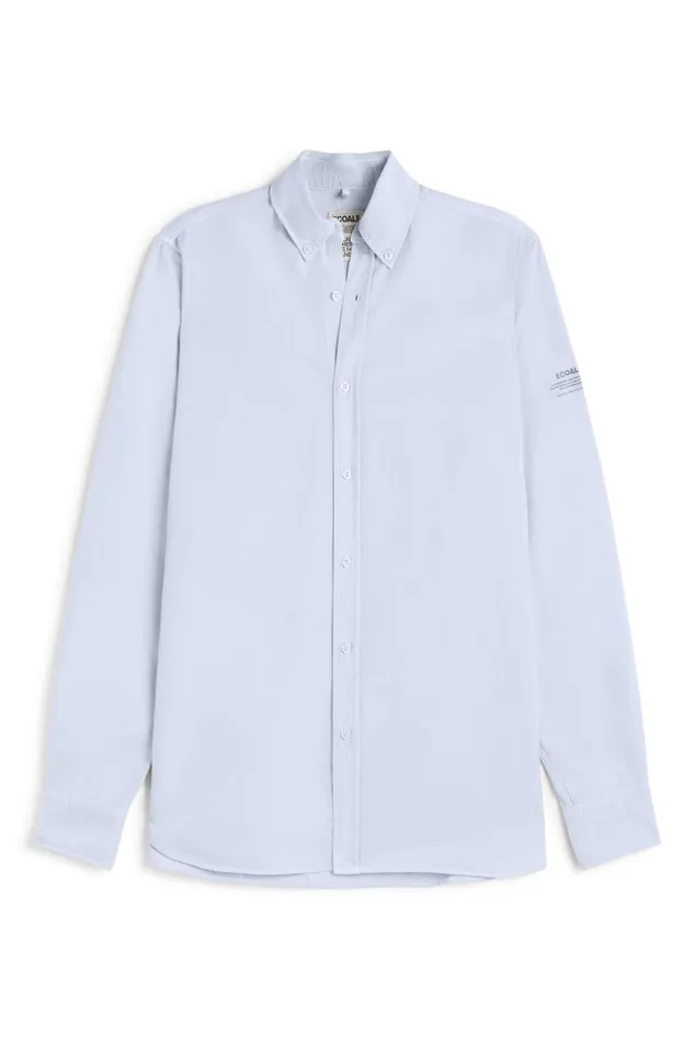 Men Light Blue Antejo Shirt Ecoalf Shirts