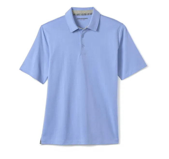 Men Liquid Cotton Polo Blue JohnstonandMurphy Polos and Tees Men Liquid Cotton Polo Blue JohnstonandMurphy Polos and Tees