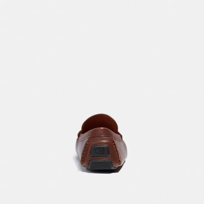 Men Loafers and Drivers Coach Signature Coin Driver Saddle
