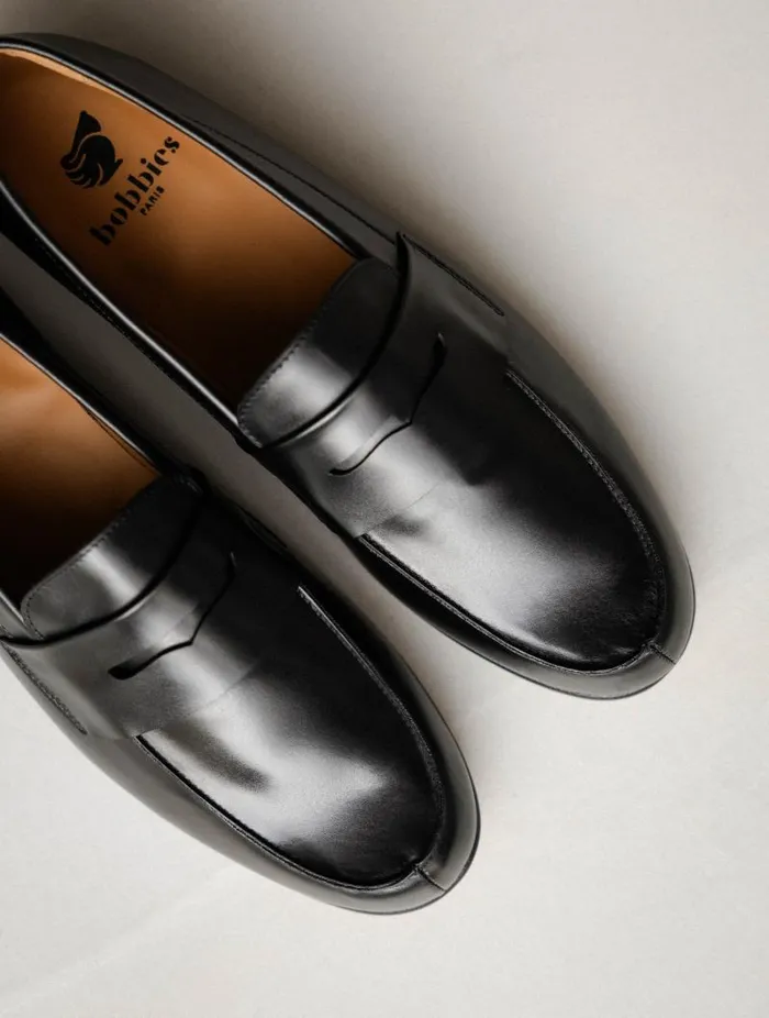 Men Loafers Bobbies Stanley Intense Black