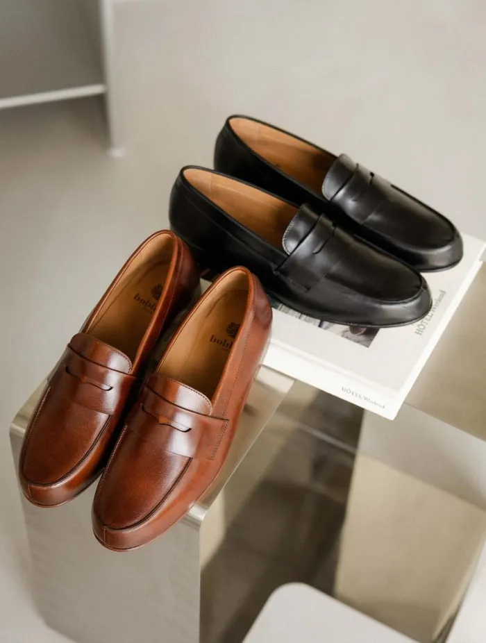 Men Loafers Bobbies Stanley Intense Black