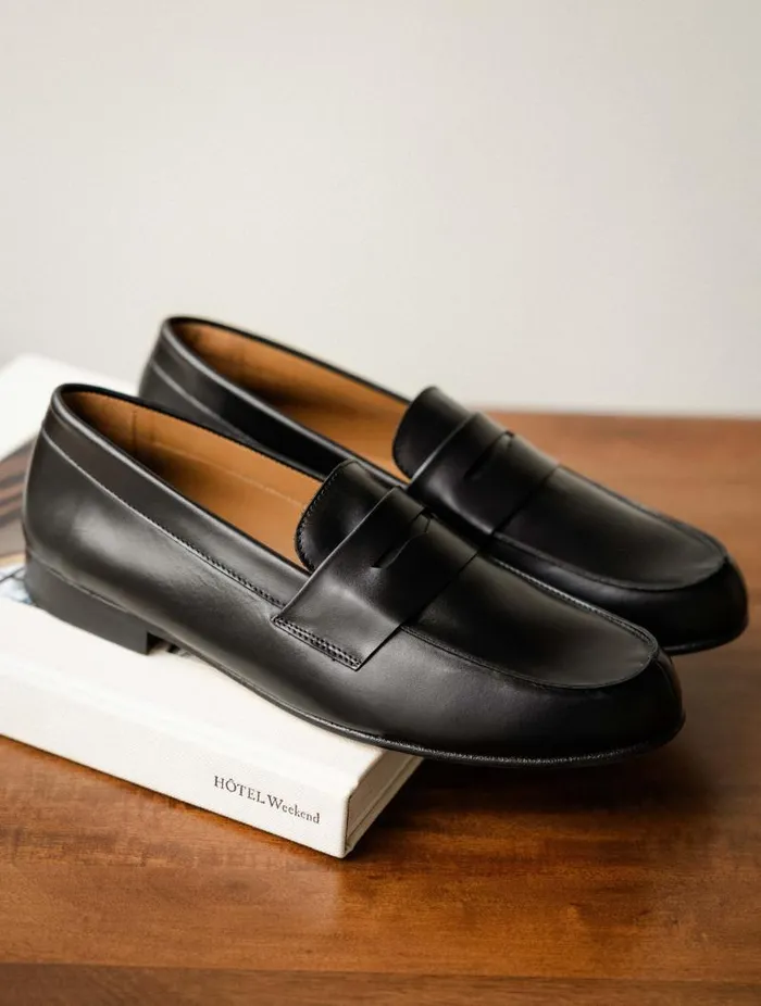 Men Loafers Bobbies Stanley Intense Black