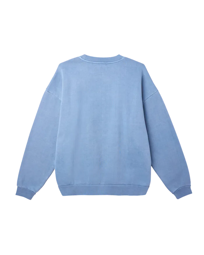 Men LOWERCASE PIGMENT CREWNECK Pigment Coronet Blue SWEATSHIRTS OBEY Clothing