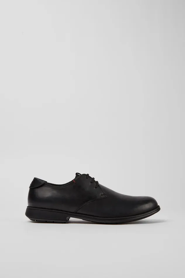 Men Mil Black Leather Laceup Shoes Camper Formal Shoes Men Mil Black Leather Laceup Shoes Camper Formal Shoes