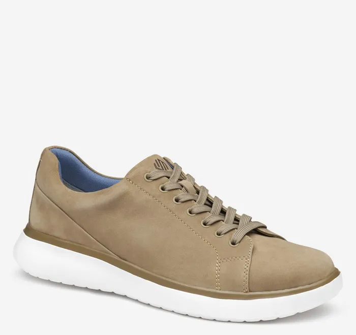 Men Oasis LaceToToe Taupe Nubuck JohnstonandMurphy LaceUps