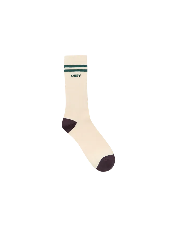 Men OBEY Clothing OBEY SOCCER SOCKS UnbleachedGreen ACCESSORIES