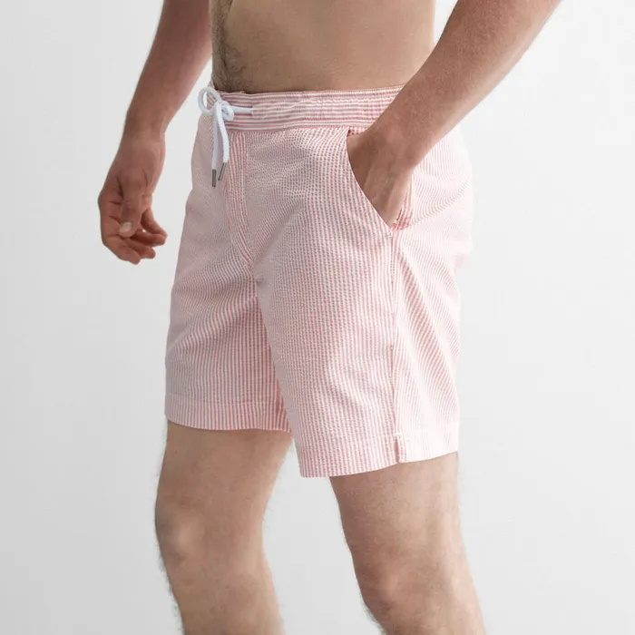 Men Oliver Sweeney Shorts Monforte Pink Stripe Men Oliver Sweeney Shorts Monforte Pink Stripe