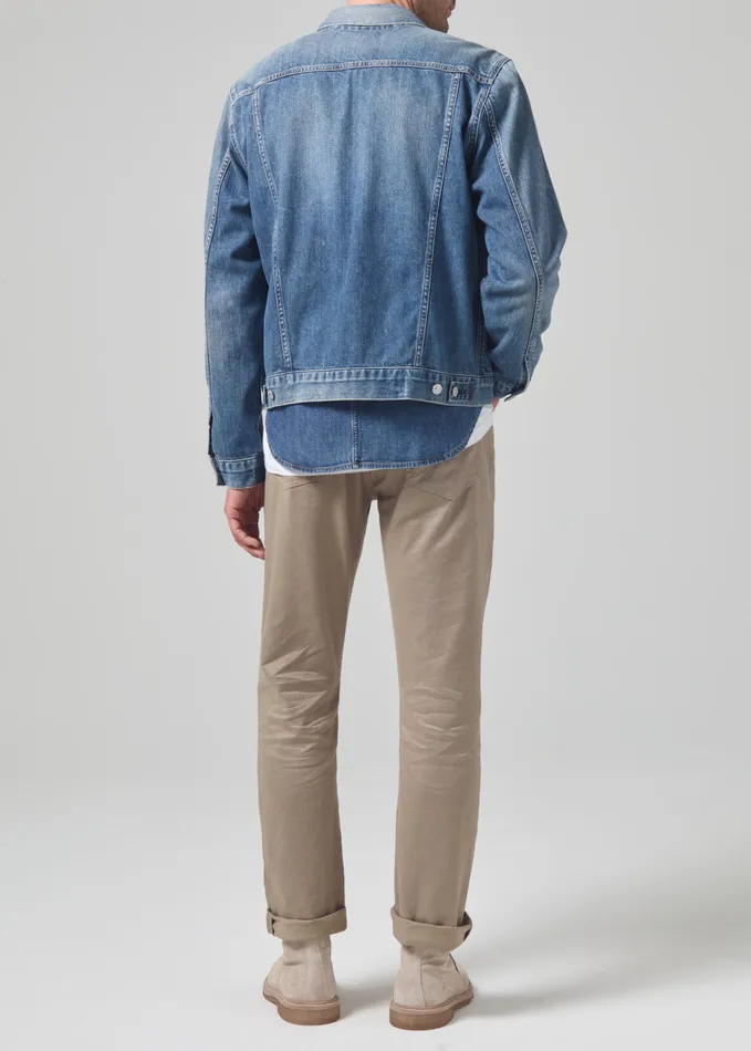 Men Pants Citizens Of Humanity Gage Slim Straight Stretch Linen In Dune