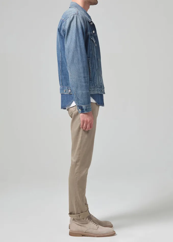 Men Pants Citizens Of Humanity Gage Slim Straight Stretch Linen In Dune
