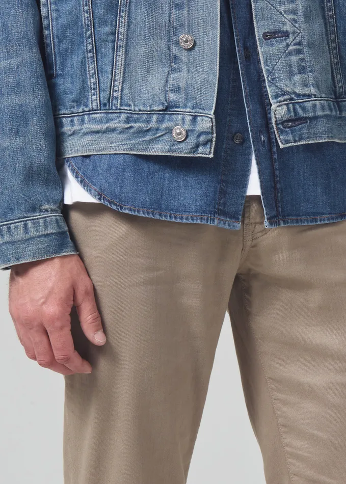 Men Pants Citizens Of Humanity Gage Slim Straight Stretch Linen In Dune