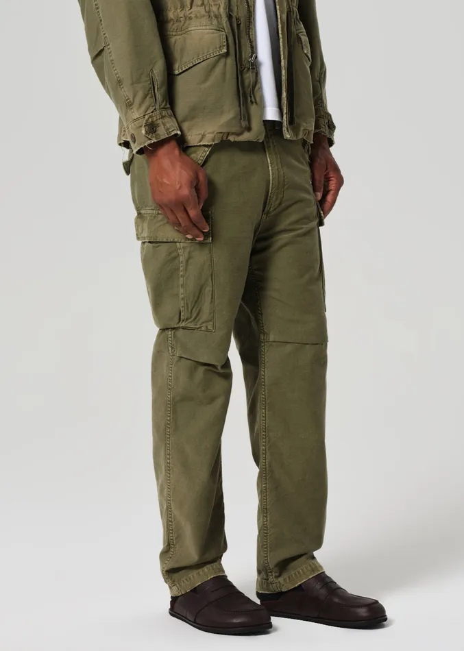 Men Pants Citizens Of Humanity M51 Cargo Pant In Hiro Green