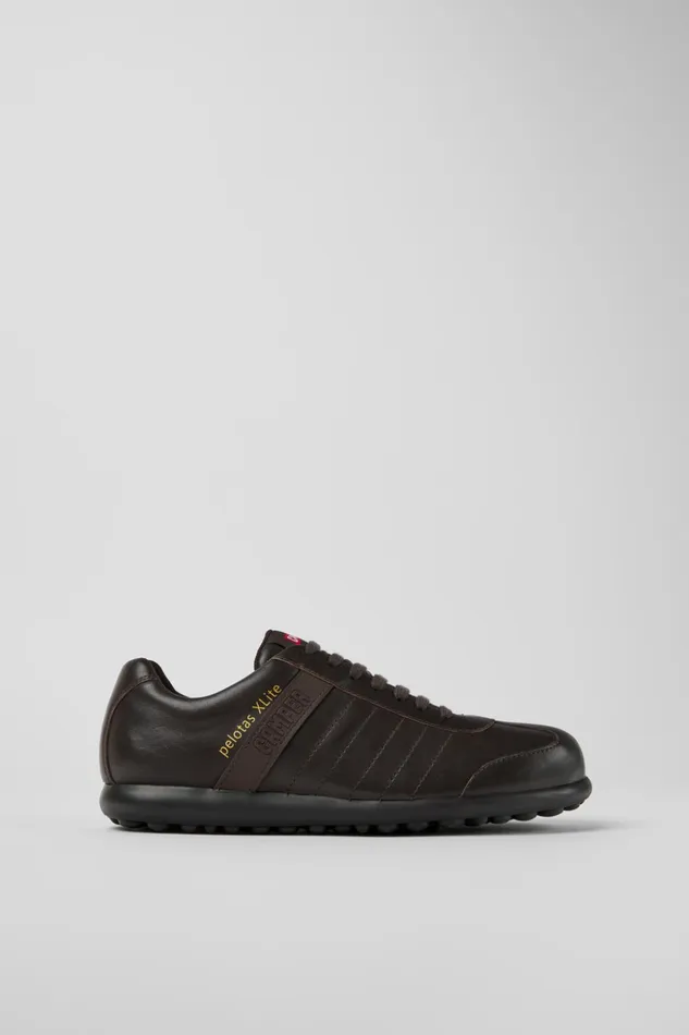 Men Pelotas XLite Dark Brown Leather Shoes Camper Casual Shoes