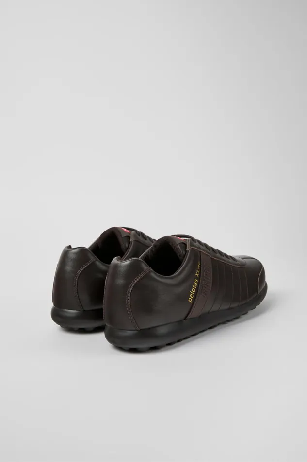 Men Pelotas XLite Dark Brown Leather Shoes Camper Casual Shoes