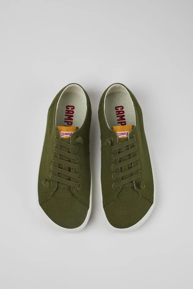 Men Peu Rambla Green Textile Sneaker Camper Sneakers Men Peu Rambla Green Textile Sneaker Camper Sneakers