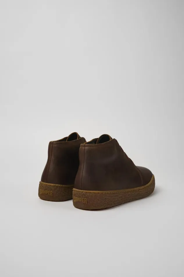 Men Peu Terreno Brown Nubuck Desert Boot Camper Ankle Boots Men Peu Terreno Brown Nubuck Desert Boot Camper Ankle Boots
