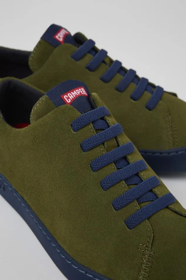 Men Peu Touring Green Nubuck Sneaker Camper Sneakers