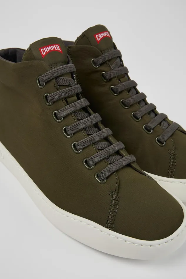 Men Peu Touring Green Recycled PET Sneakers Camper Ankle Boots