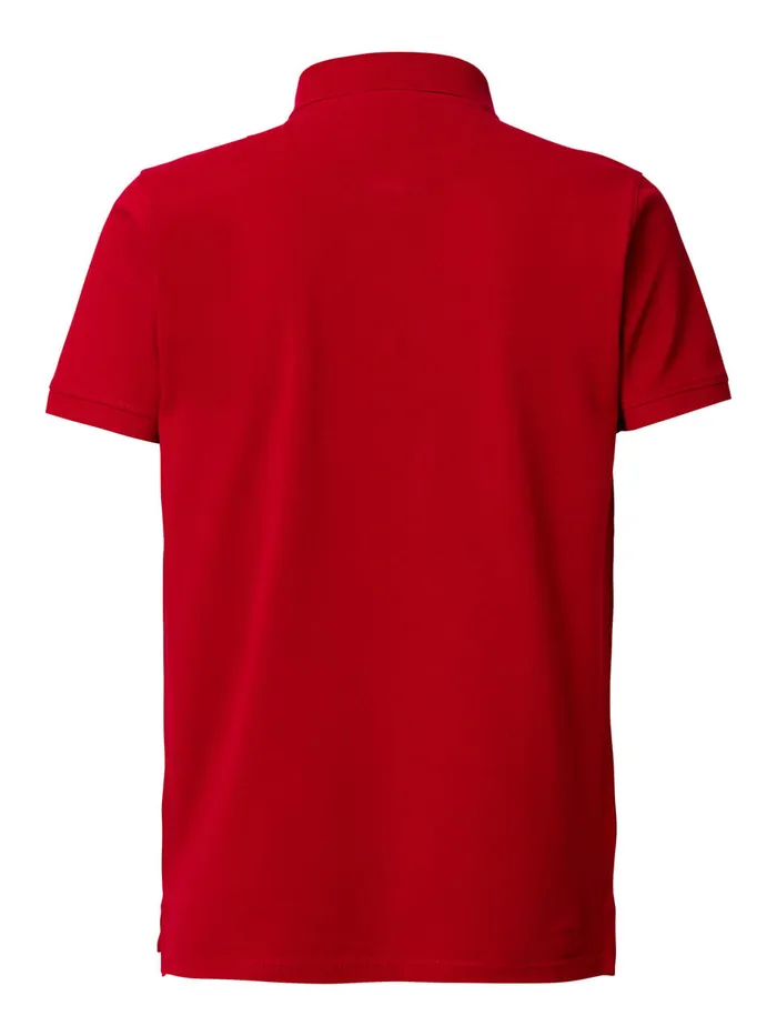 Men Polo Shirts Petrol Industries Polo Basic Essentials Biking Red