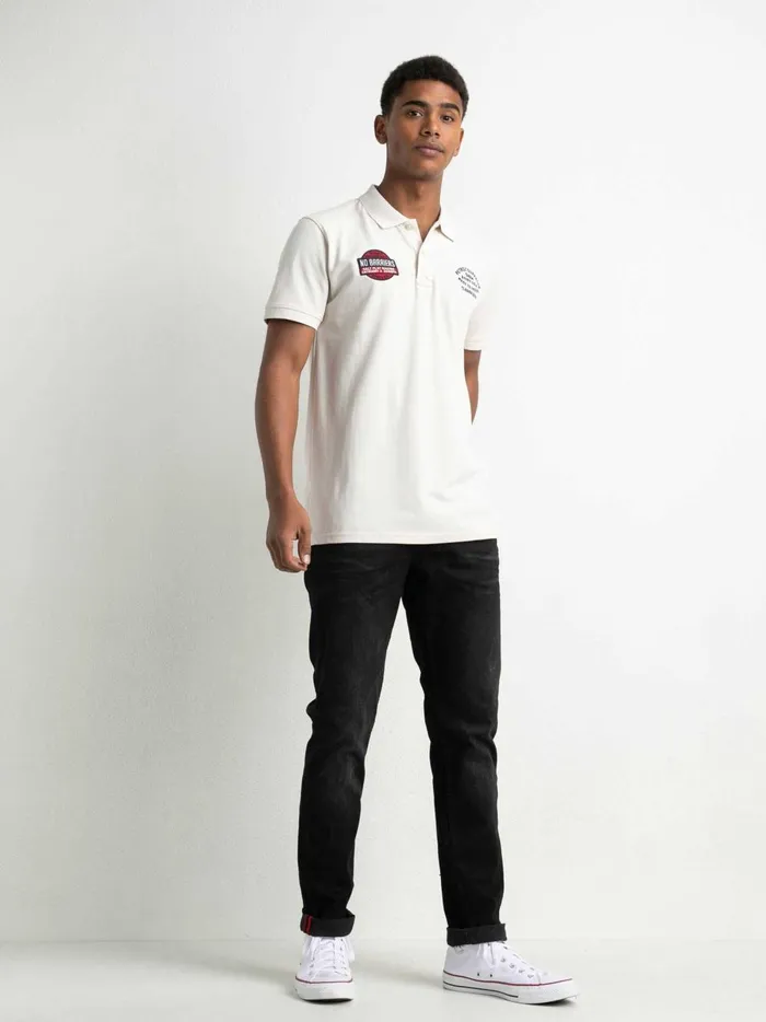 Men Polo Shirts Petrol Industries Sporty Polo Shirt Sky White