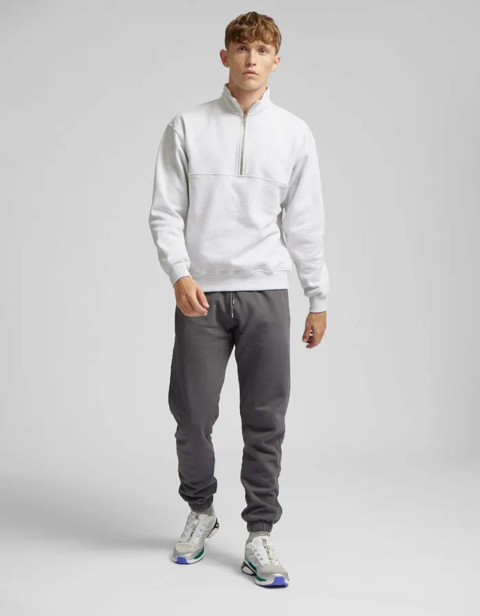 Men Quarter Zips Colorful Standard Organic Quarter Zip Petrol Blue