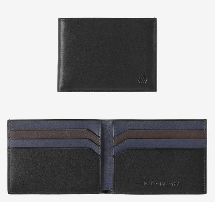 Men Richmond Billfold Wallet Black Multi Nappa JohnstonandMurphy Wallets