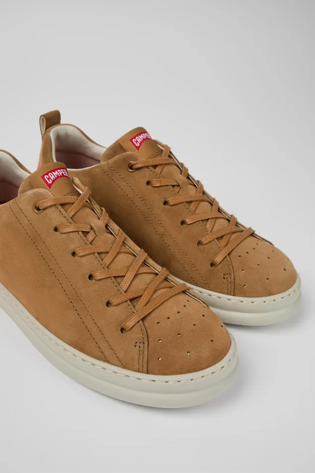 Men Runner Brown Nubuck Sneaker Camper Sneakers