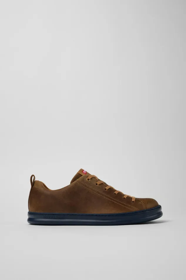 Men Runner Brown Nubuck Sneakers Camper Sneakers
