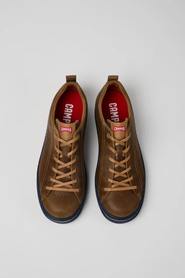 Men Runner Brown Nubuck Sneakers Camper Sneakers