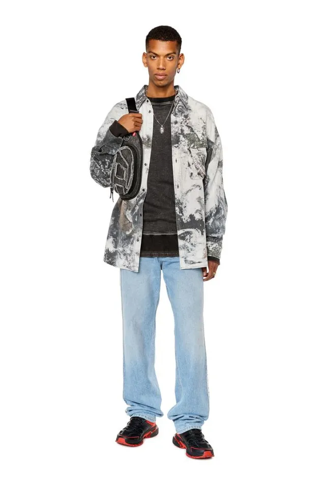 Men SDewnyCmf Grey Diesel Shirts