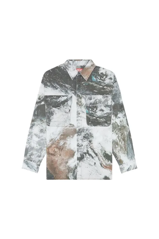 Men SDewnyCmf Grey Diesel Shirts Men SDewnyCmf Grey Diesel Shirts