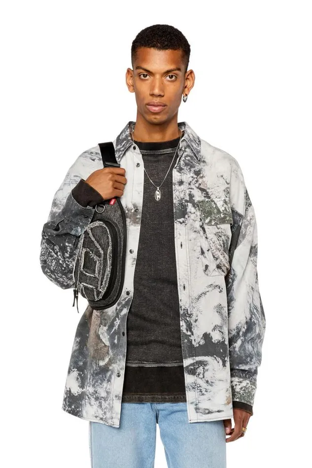 Men SDewnyCmf Grey Diesel Shirts Men SDewnyCmf Grey Diesel Shirts