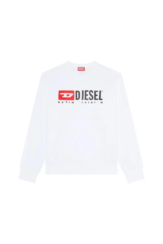 Men SMacsDivstroyed White Diesel Sweaters