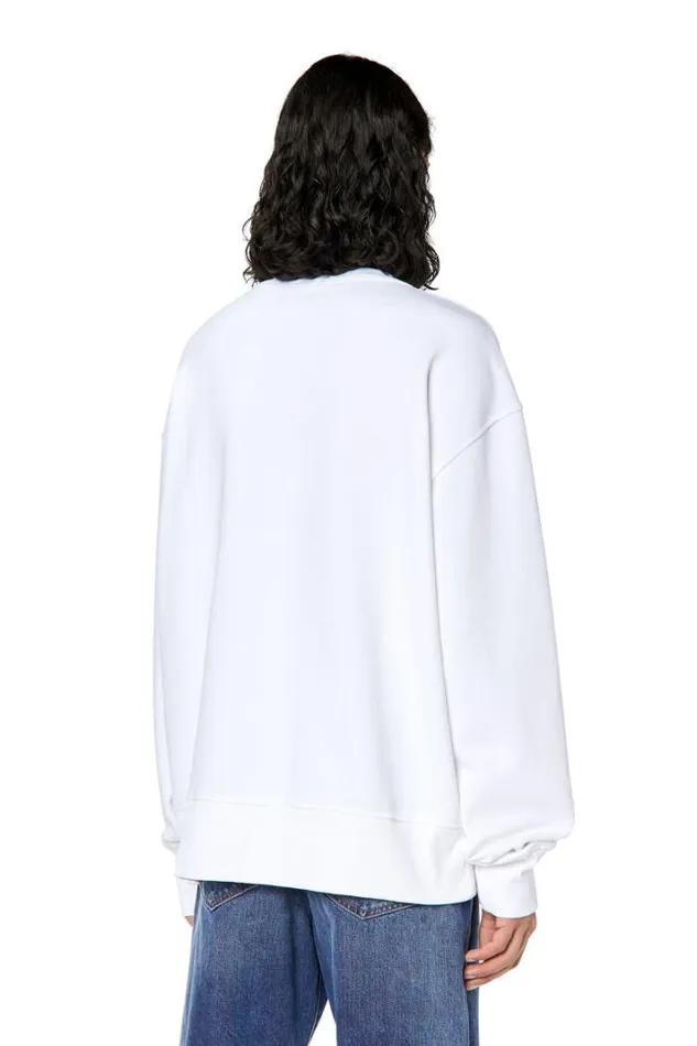 Men SMacsDivstroyed White Diesel Sweaters
