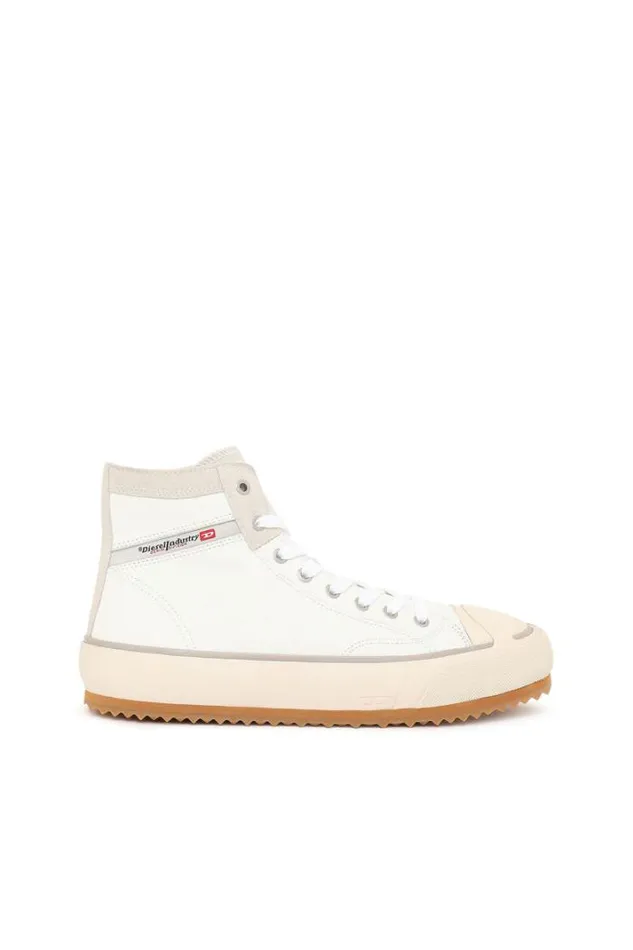 Men SPrincipia Mid X White Diesel Sneakers
