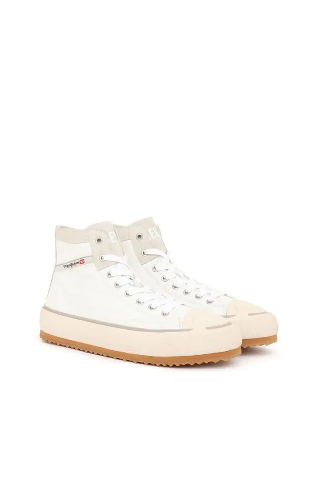 Men SPrincipia Mid X White Diesel Sneakers