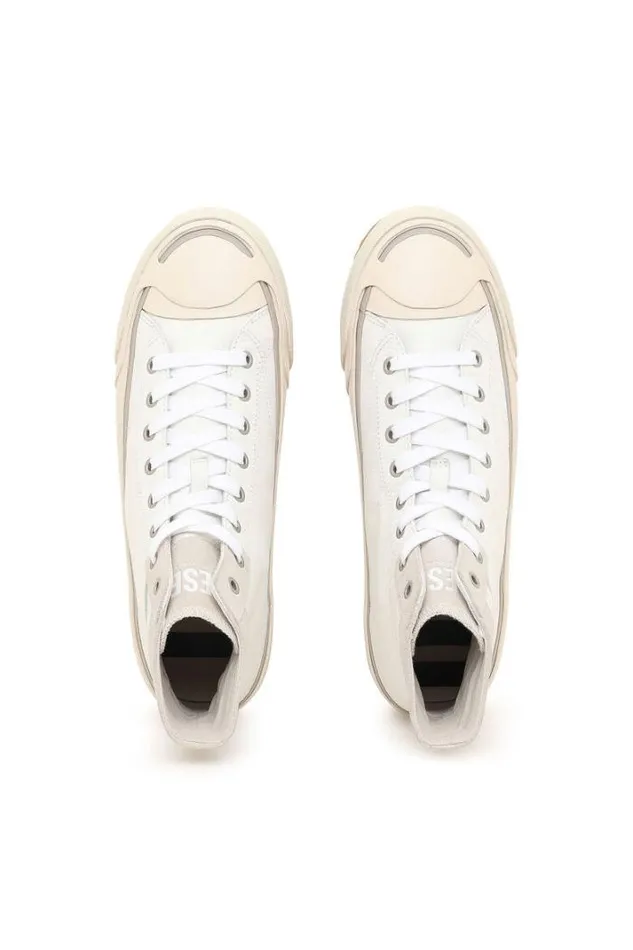 Men SPrincipia Mid X White Diesel Sneakers