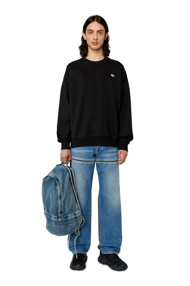 Men SRobDovalPj Black Diesel Sweaters