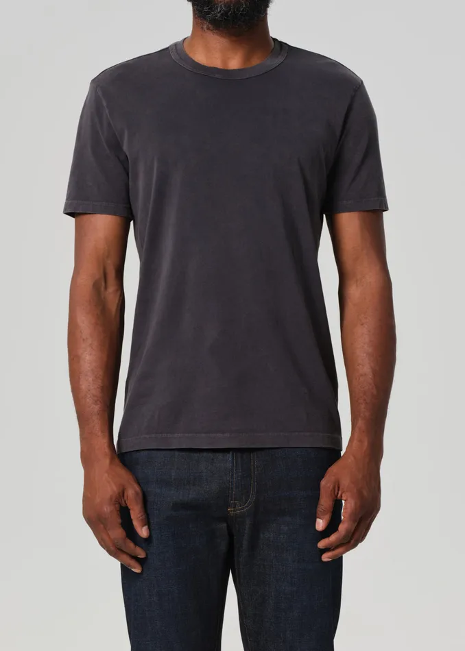 Men Shirts Citizens Of Humanity Everyday Short Sleeve Tee In Charcoal