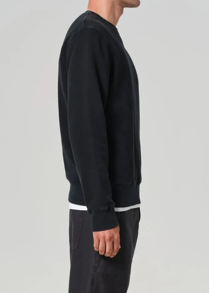 Men Shirts Citizens Of Humanity Vintage Crewneck Sweatshirt In Washed Black