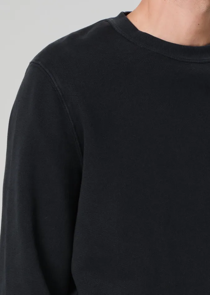 Men Shirts Citizens Of Humanity Vintage Crewneck Sweatshirt In Washed Black