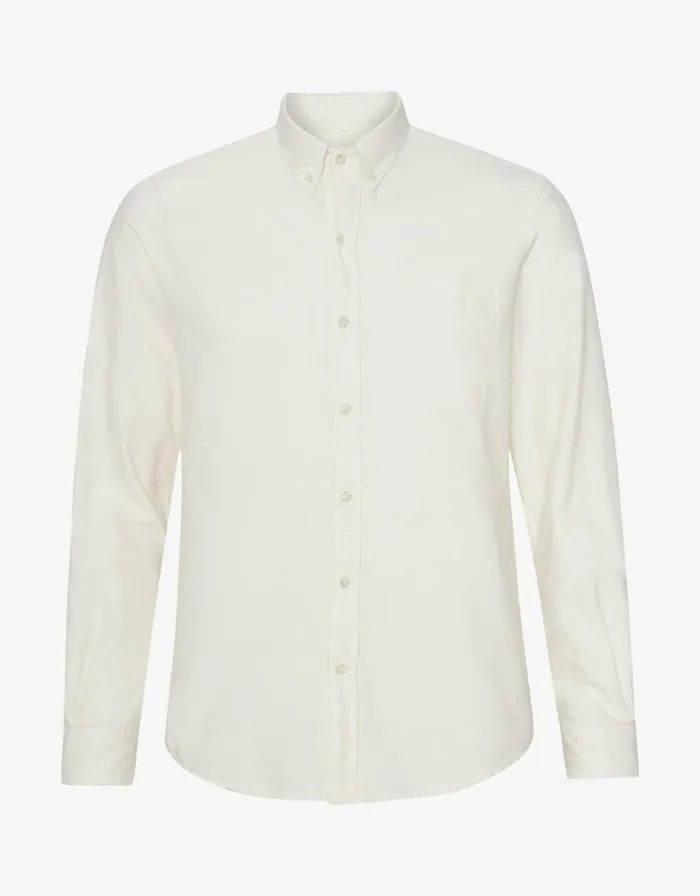 Men Shirts Colorful Standard Organic Button Down Shirt Ivory White