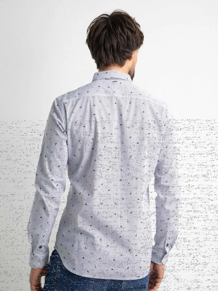 Men Shirts Petrol Industries MiniPrint Shirt Urban Red