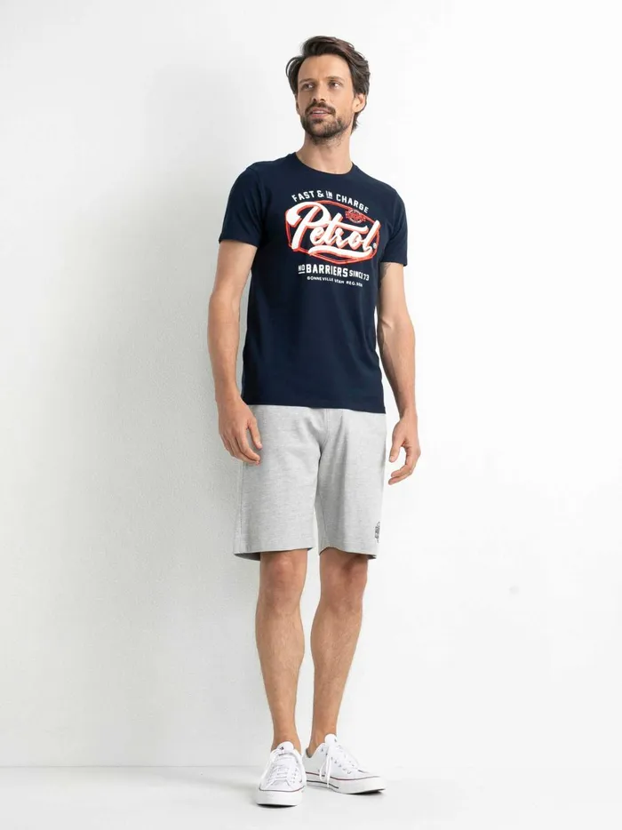 Men Shorts Petrol Industries JoggerStyle Shorts Light Grey Melee