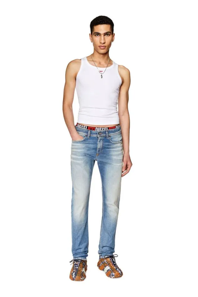 Men Skinny Jeans 1979 Sleenker 09g26 Light Blue Diesel Skinny