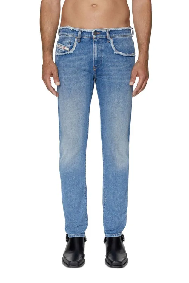 Men Slim Jeans 2019 DStrukt 09e19 Medium Blue Diesel Slim Men Slim Jeans 2019 DStrukt 09e19 Medium Blue Diesel Slim